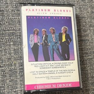 Platinum Blonde Alien Shores Cassette 1984 Canadian New Wave
